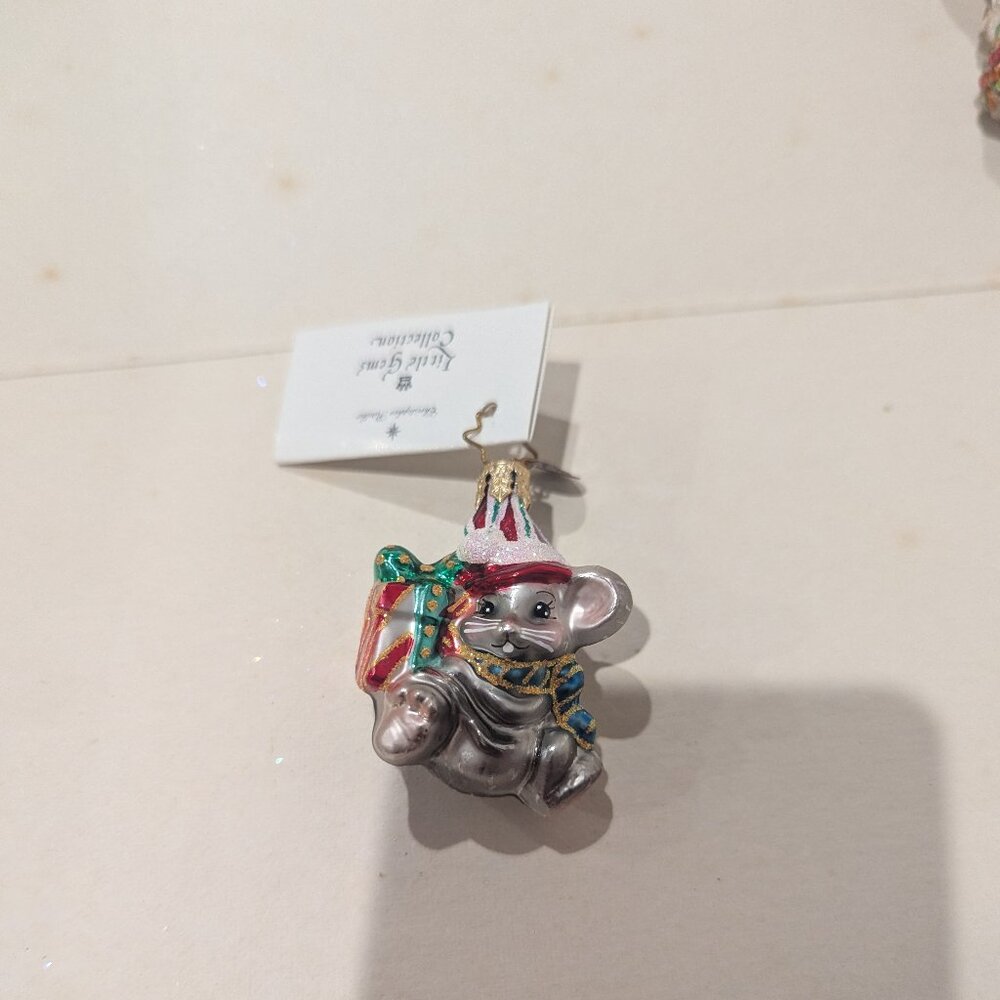 Christopher Radko Mousecapade Little Gem Christmas Ornament